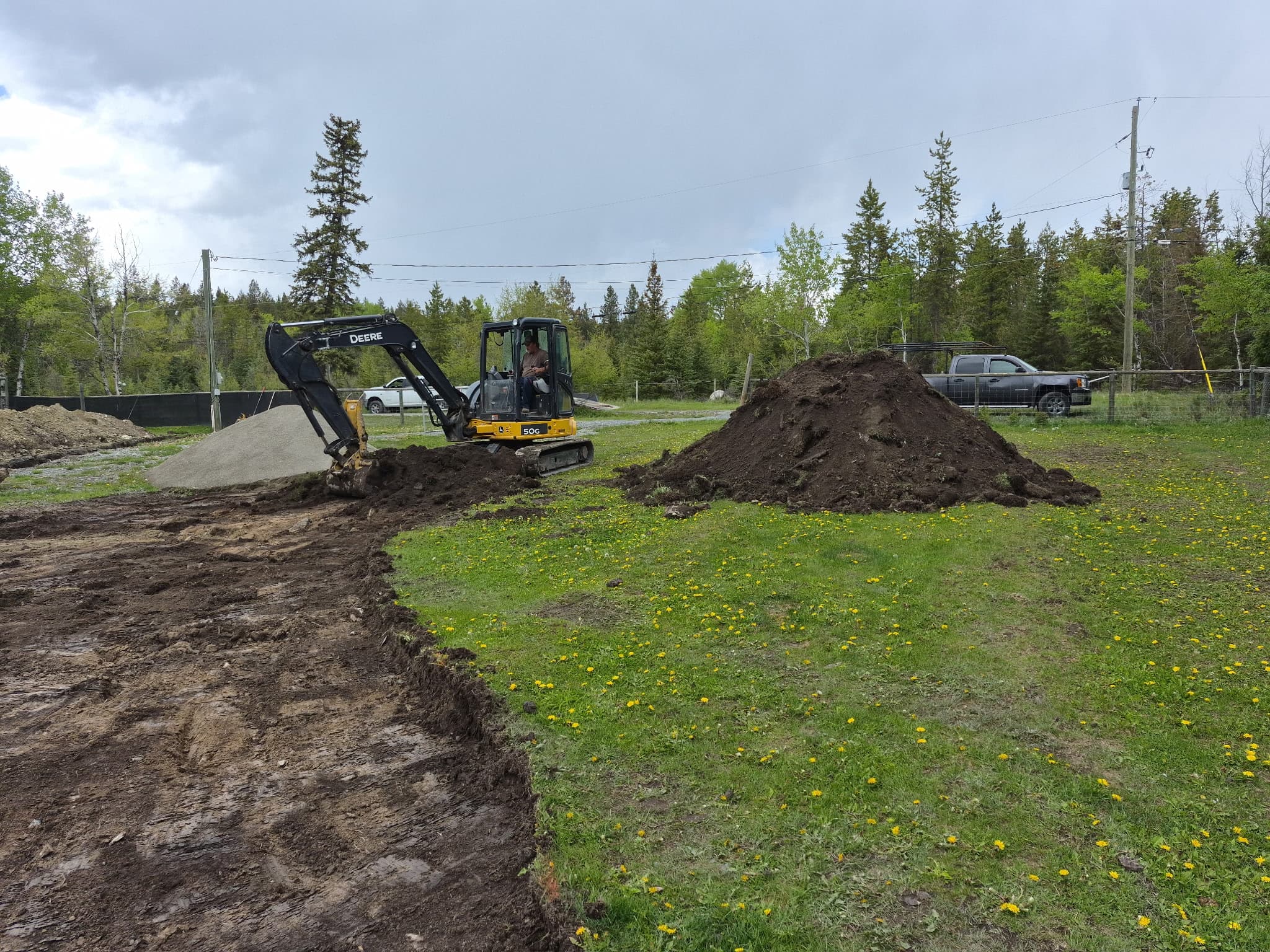 Equipment on site — Cranbrook, BC